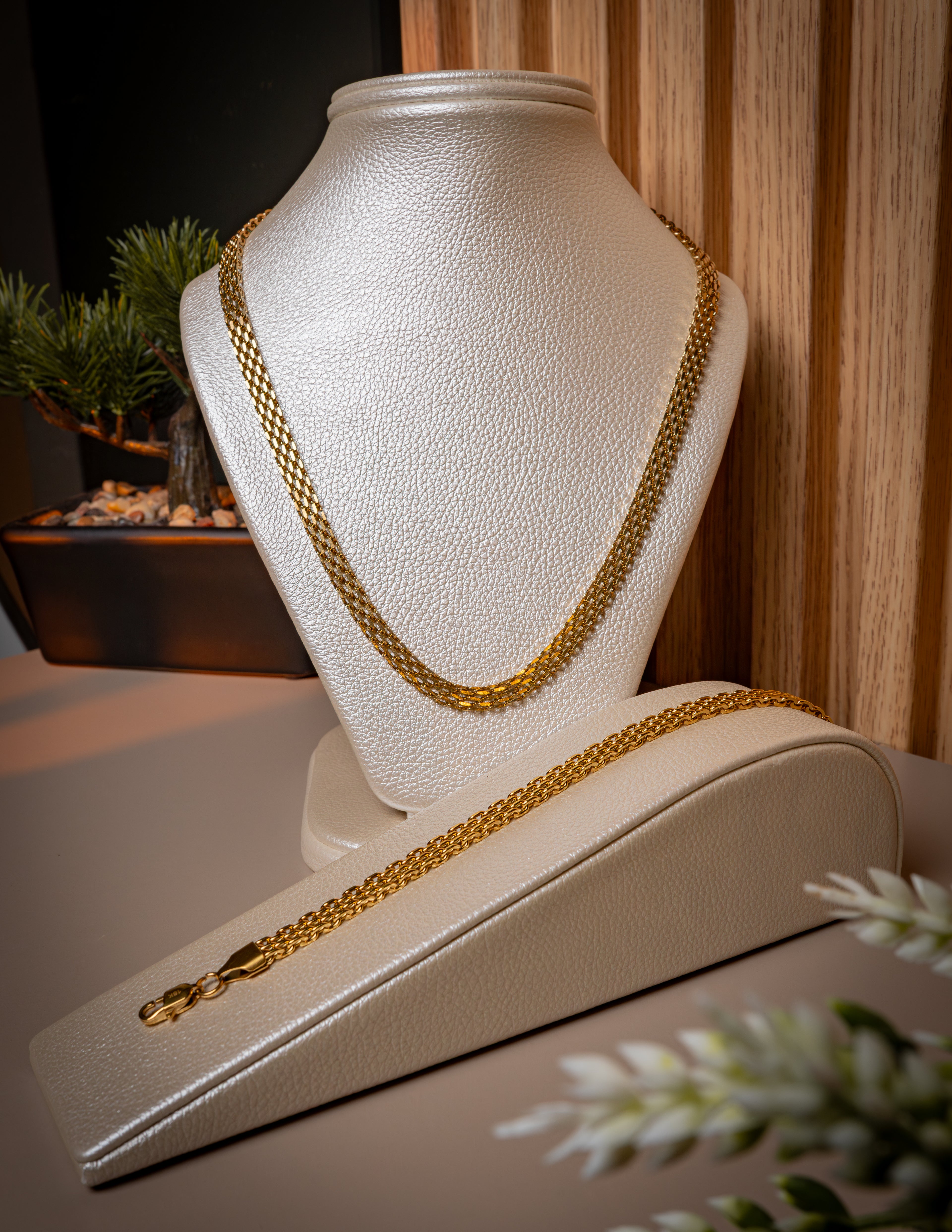 Combo Para Él Pulso + Cadena Chinesca