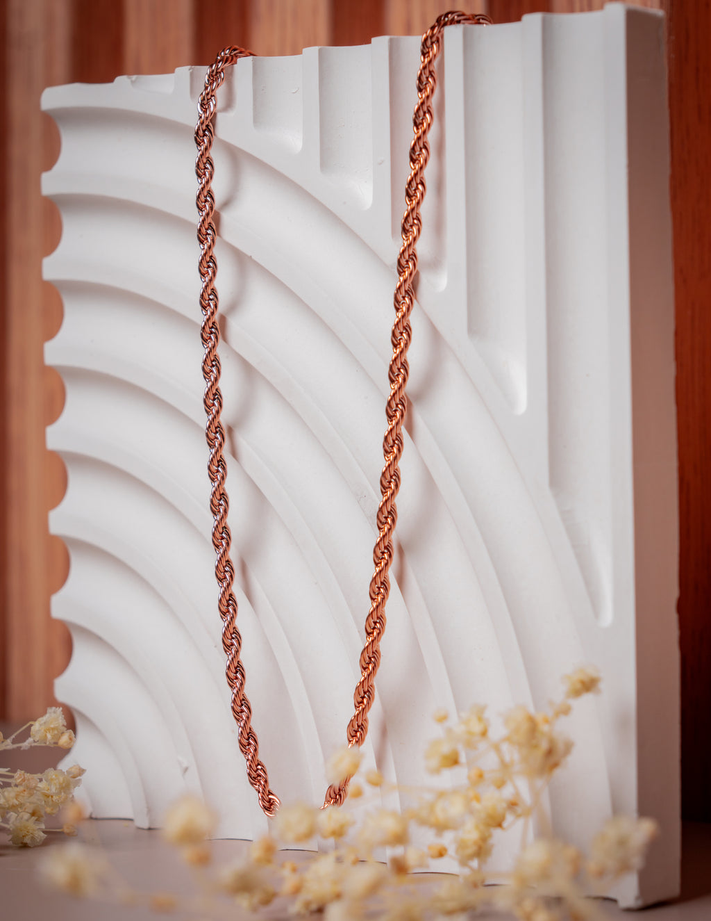 Cadena Lazo Rosa - Mujer