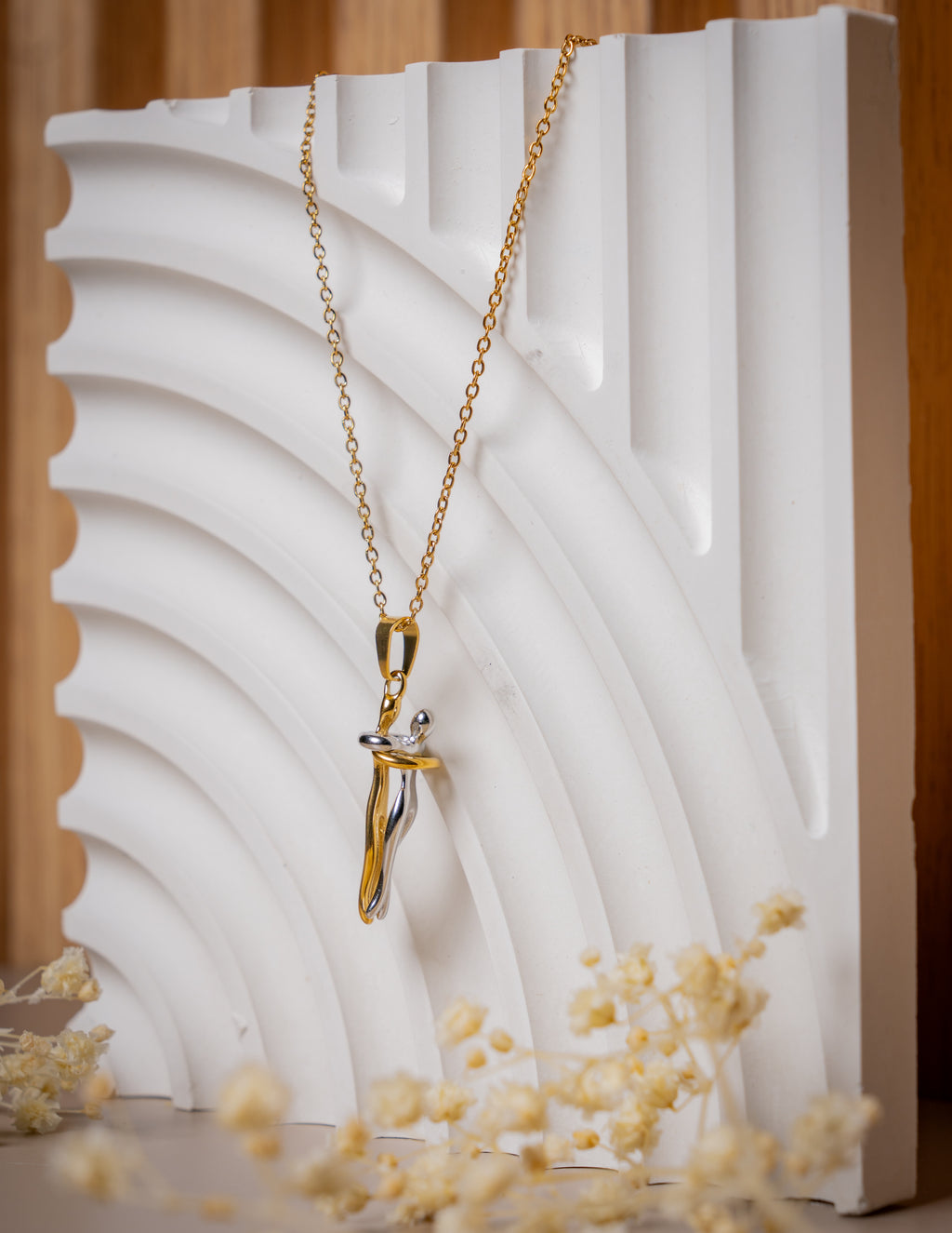 Cadena Aros + Dije Pareja - Mujer