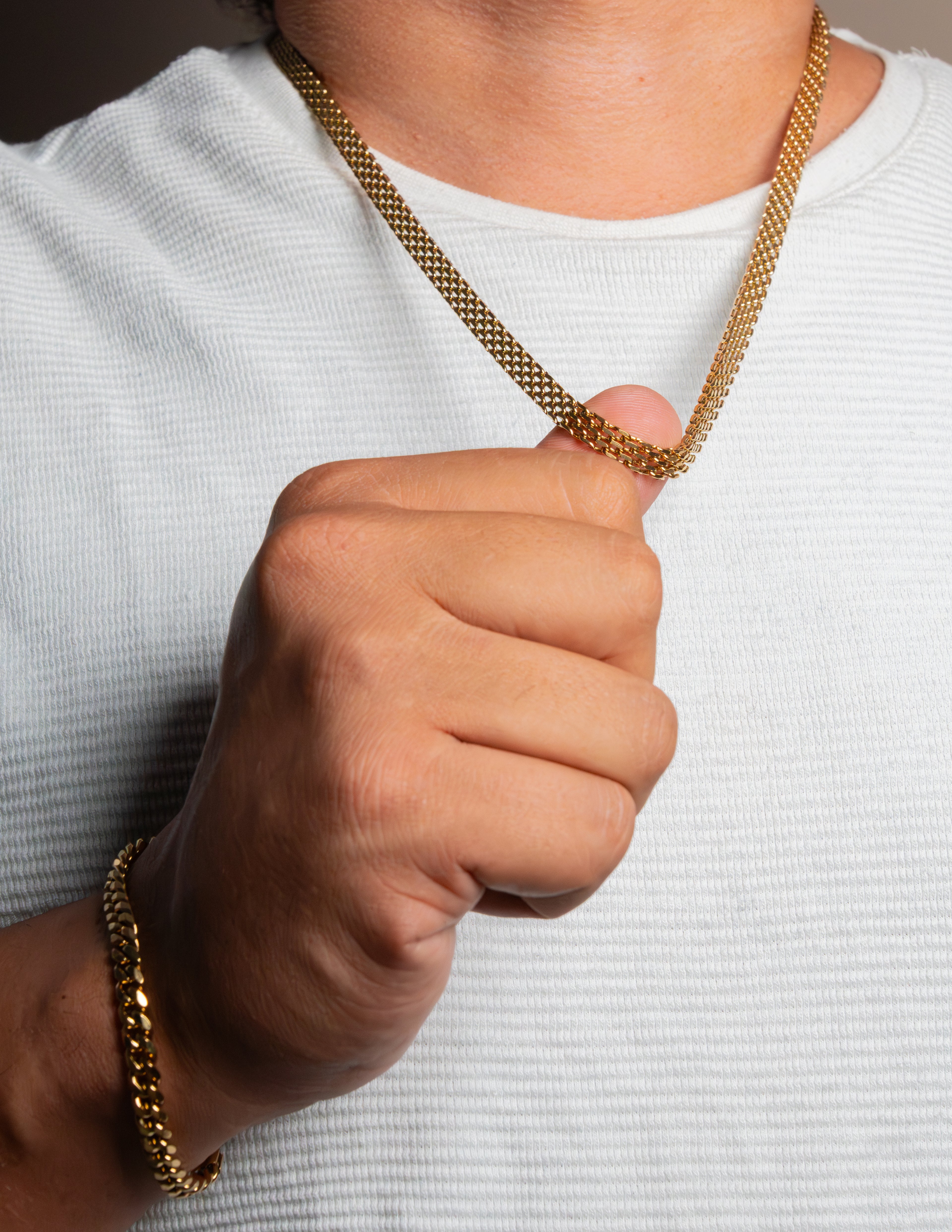 Combo Para Él Pulso + Cadena Chinesca