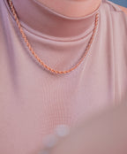 Combo Para Ella Pulso + Cadena Lazo Rosa