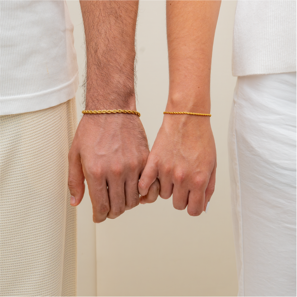 Combo Pareja Pulsos: Lazos Dorados