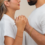 Combo Pareja Pulsos: Lazo Dorado + Lazo Rosa